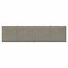 Paneles de pared Vidaxl 12 ST 1.08 m² 60x15 cm Velvet gris claro