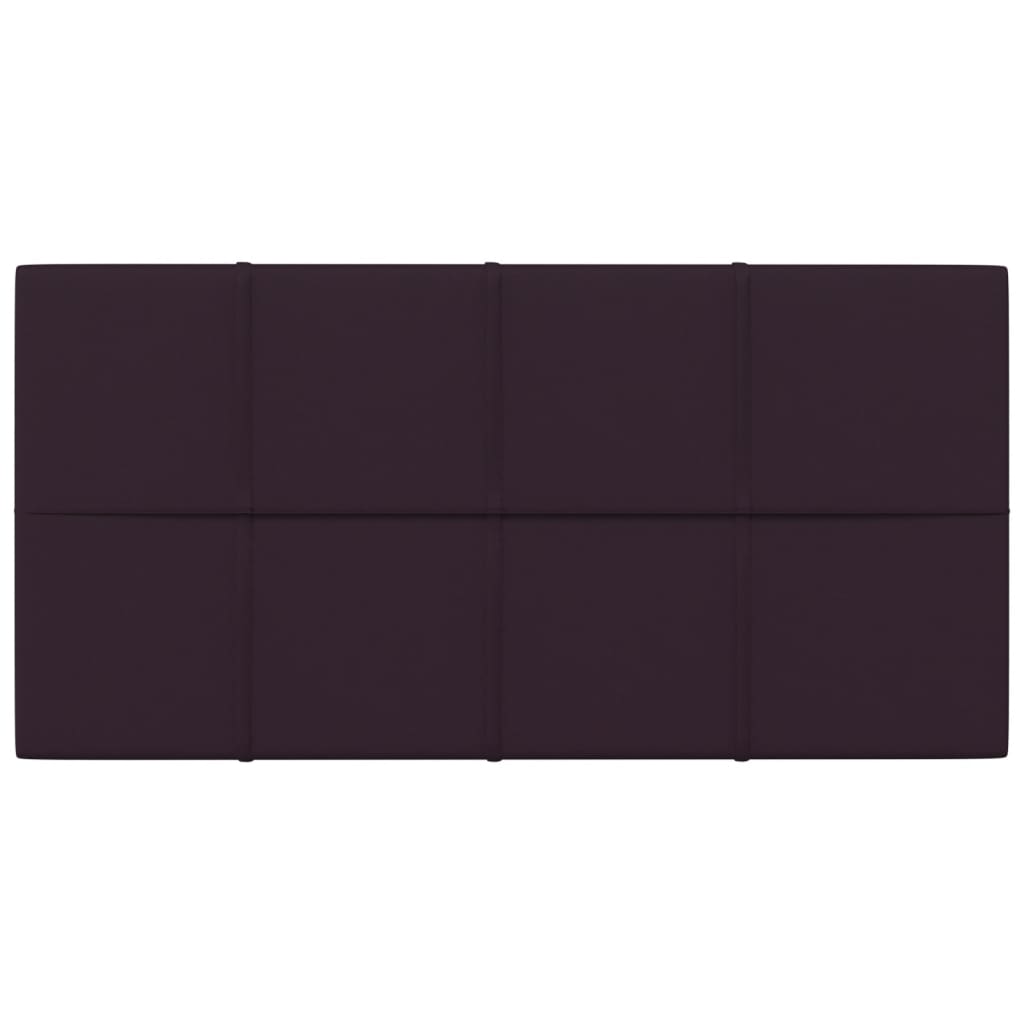 Paneles de pared Vidaxl 12 st 2.16 m² 60x30 cm de tela púrpura
