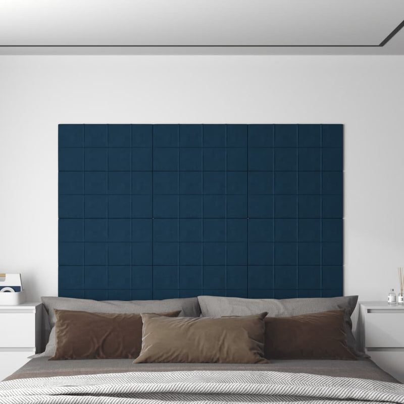 Pannelli a parete Vidaxl 12 ST 2,16 m² 60x30 cm Blu di velluto
