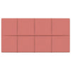 Vidaxl wandpanelen 12 st 2,16 m² 60x30 cm fluweel roze