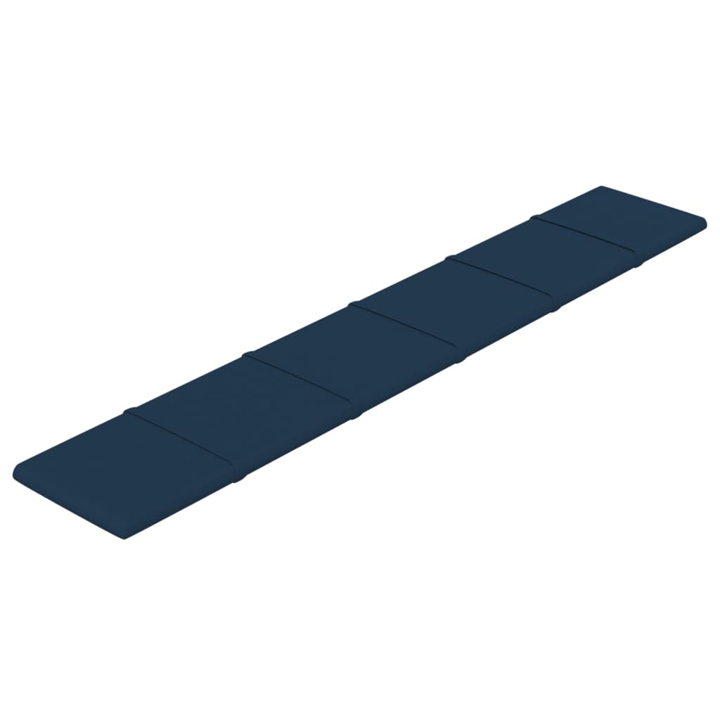 Paneles de pared Vidaxl 12 st 1.62 m² 90x15 cm de terciopelo azul