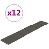 Paneles de pared Vidaxl 12 st 1.62 m² 90x15 cm Velvet gris oscuro