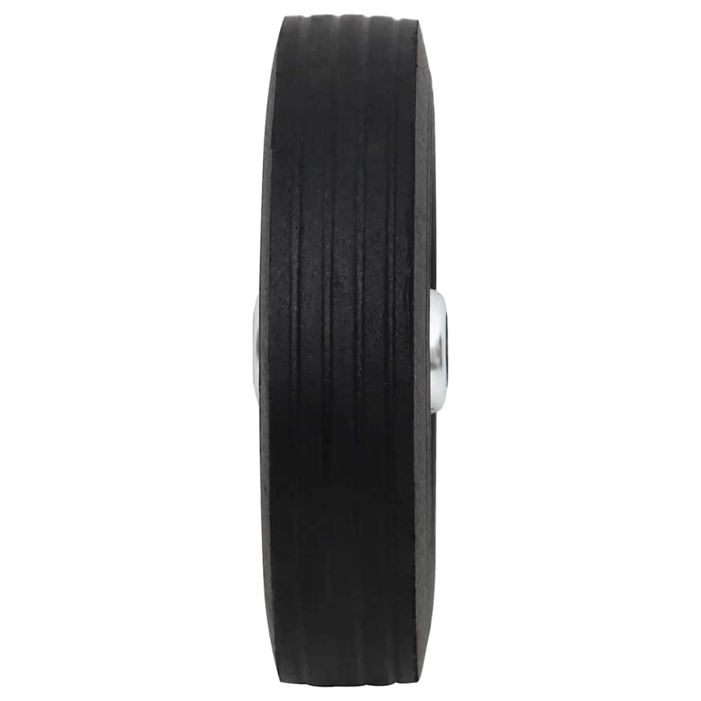 Rueda Vidaxl para volante Ø20x5 cm de goma sólida y acero
