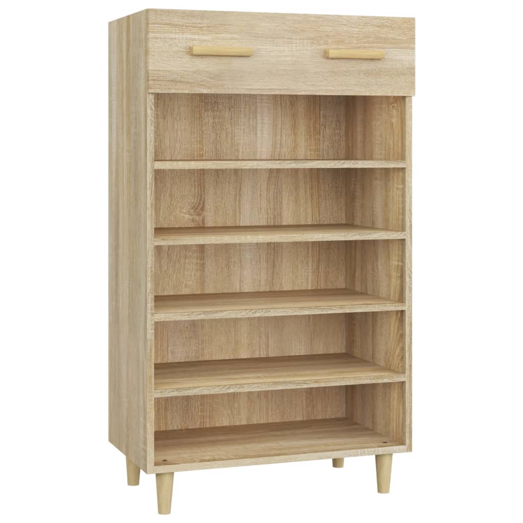 Scarpiera Vidaxx 60x35x105 cm in derivati del legno color rovere Sonoma