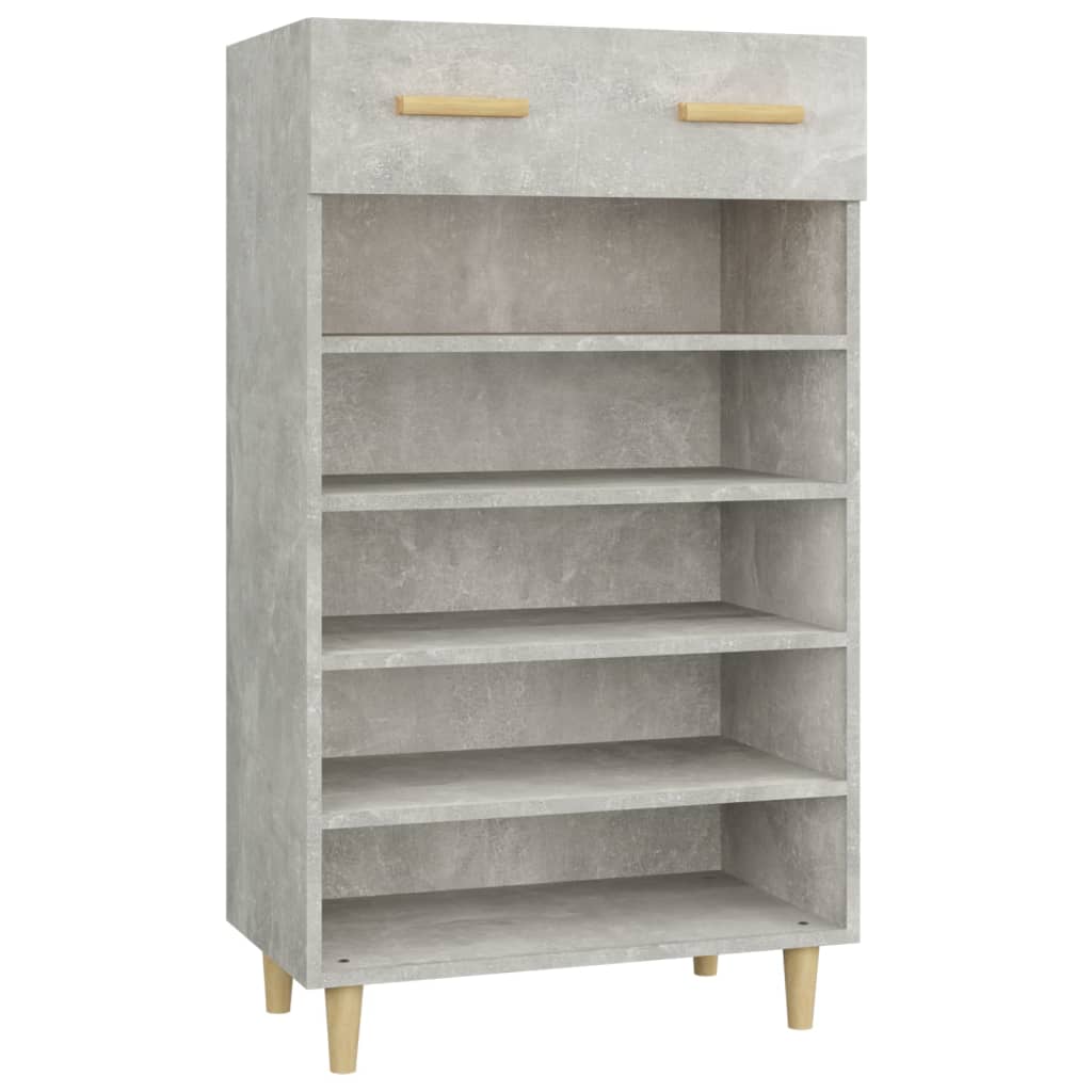 Gabinete de zapatos Vidaxl 60x35x105 cm Precio de concreto de madera editado