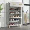 Gabinete de zapatos Vidaxl 60x35x105 cm Precio de concreto de madera editado