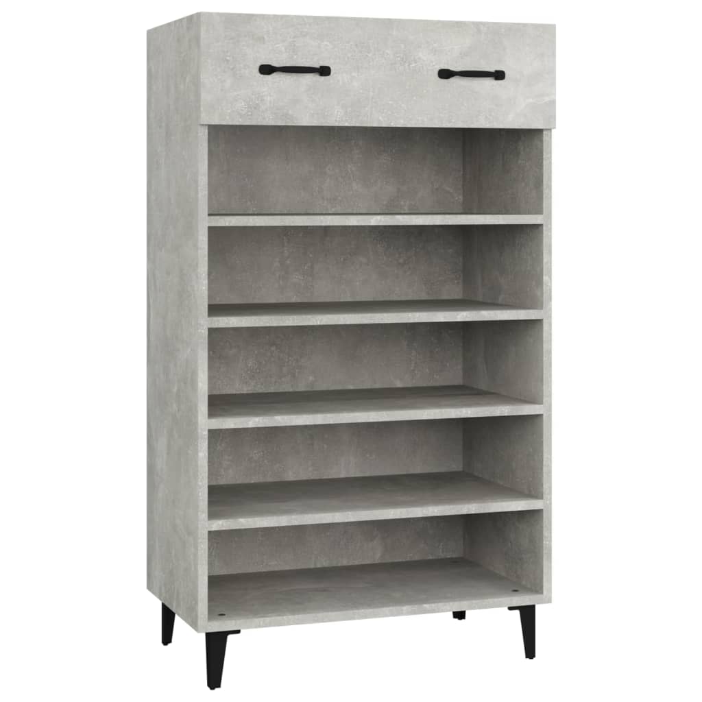 Gabinete de zapatos Vidaxl 60x35x105 cm Precio de concreto de madera editado