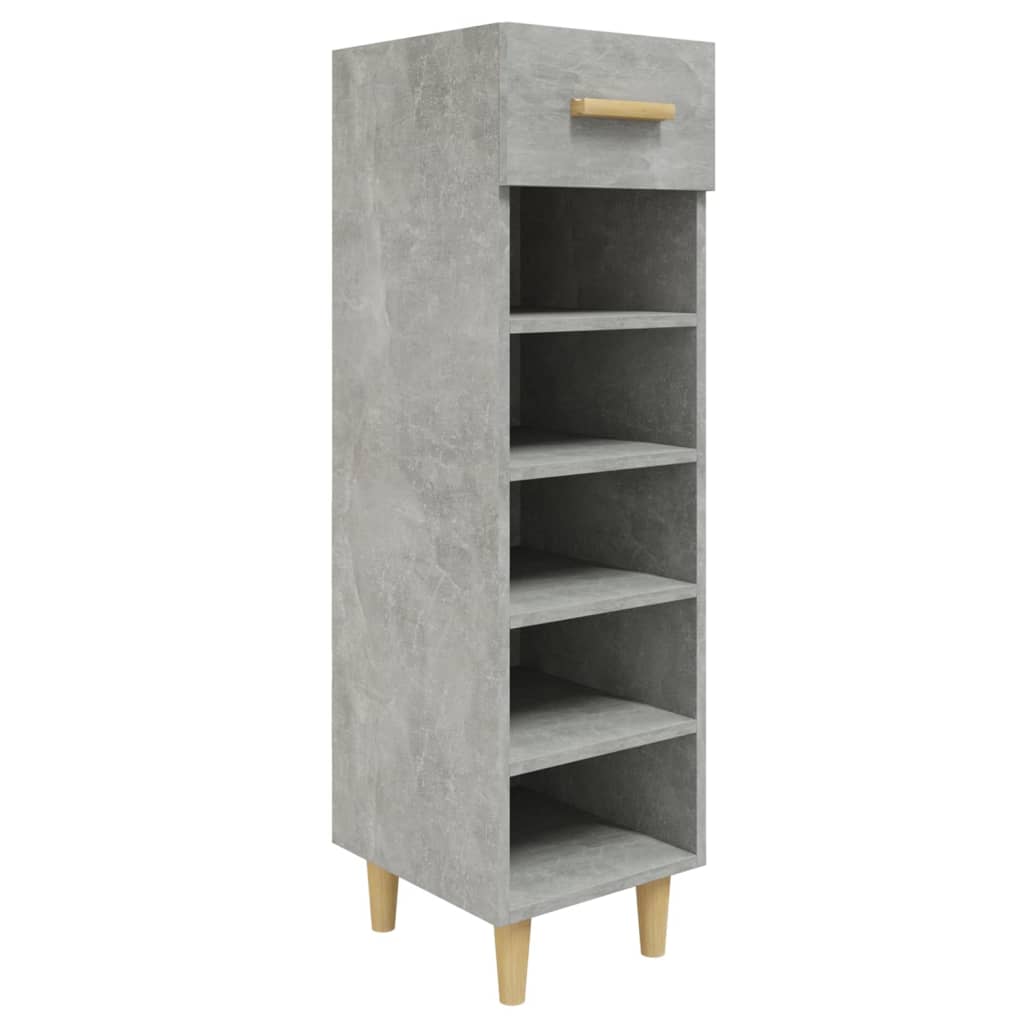 Gabinete de zapatos Vidaxl 30x35x105 cm Precio de concreto de madera editado