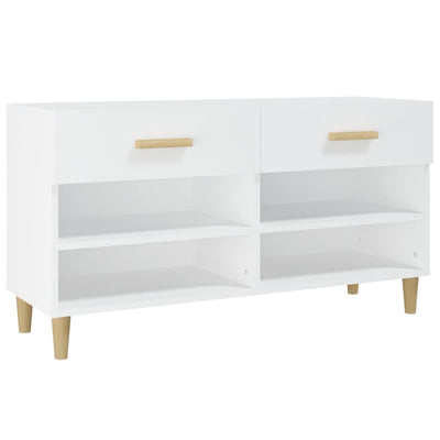 Vidaxl Cabinet da scarpe 102x35x55 cm in legno trasformato