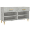 Gabinete de zapatos Vidaxl 102x35x55 cm Precio de concreto de madera procesada