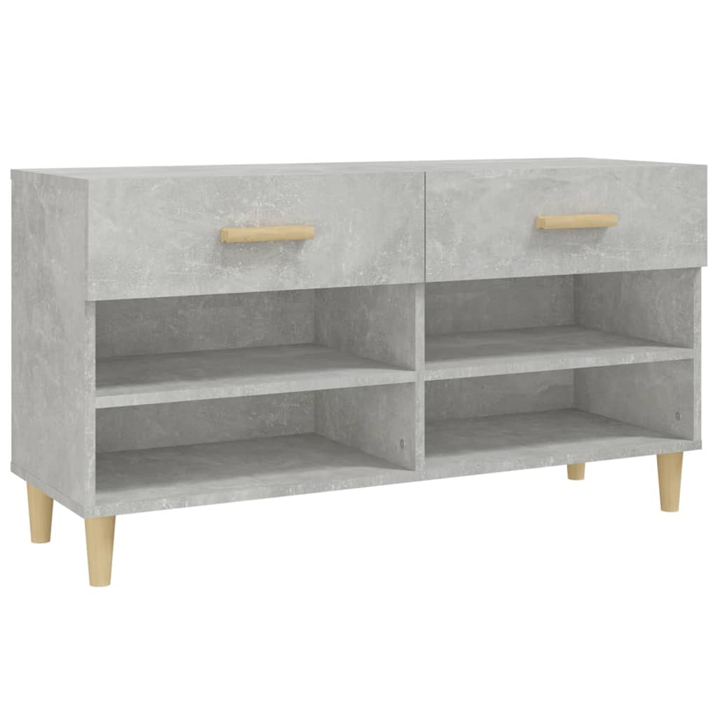 Gabinete de zapatos Vidaxl 102x35x55 cm Precio de concreto de madera procesada