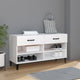Vidaxl schoenenkast 102x35x55 cm bewerkt hout wit