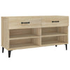 Gabinete de zapatos Vidaxl 102x35x55 cm de madera propiedad de Oak de Oak