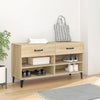 Gabinete de zapatos Vidaxl 102x35x55 cm de madera propiedad de Oak de Oak