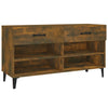 Gabinete de zapatos Vidaxl 102x35x55 cm de madera de madera de propiedad ahumada coloreada