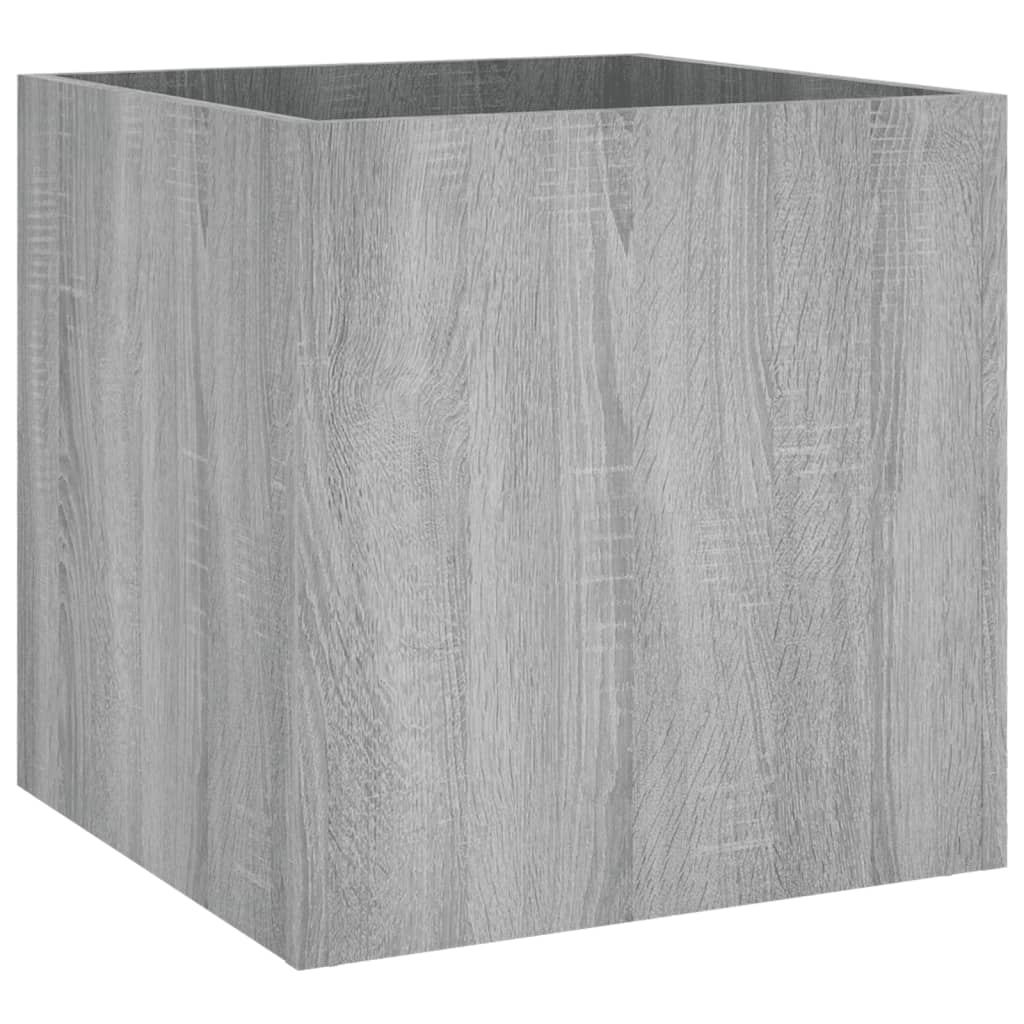 Vidaxl Planter Big 40x40x40 cm de madera procesada Grey Sonoma Oak