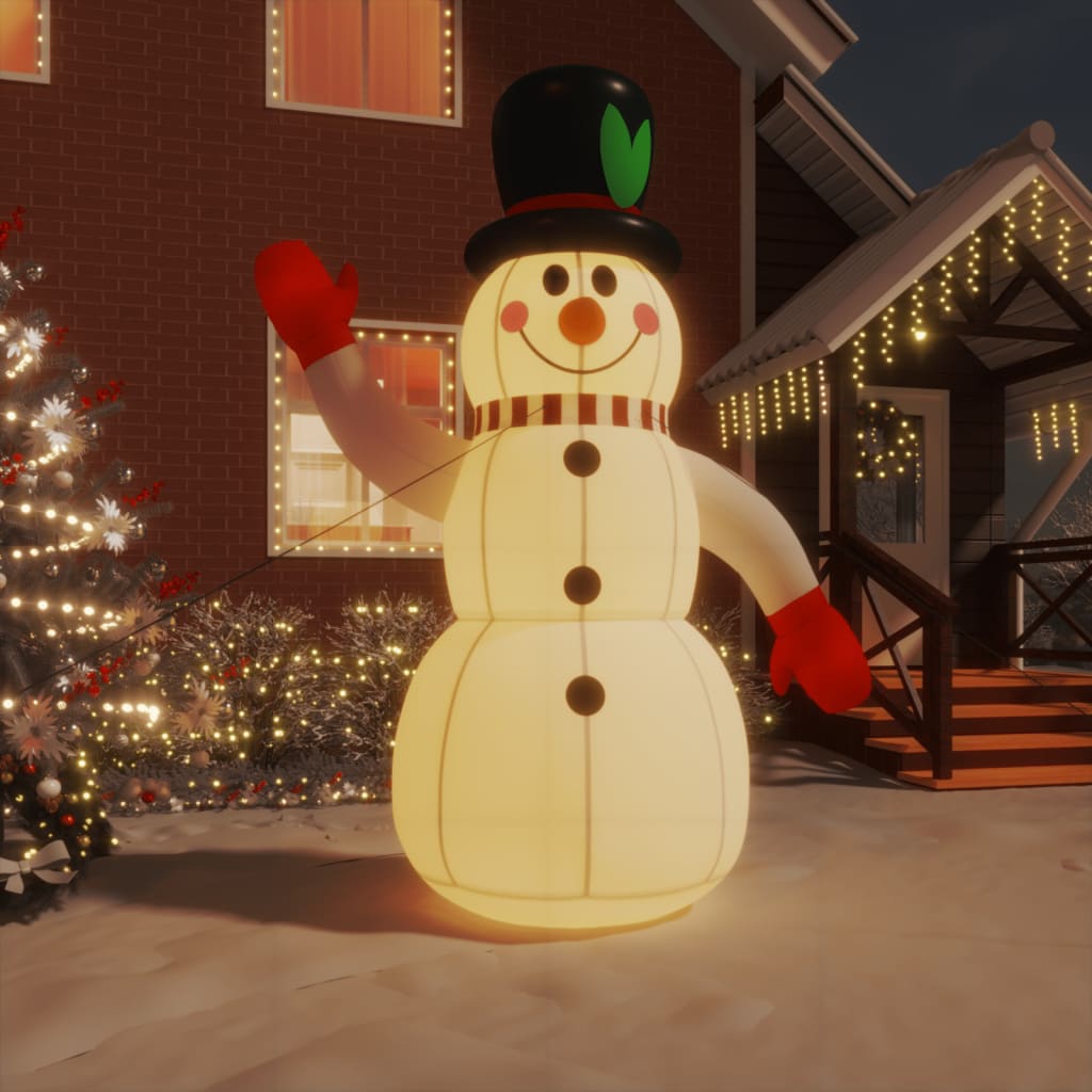 Vidaxl Snowman gonfiabile con LED 300 cm