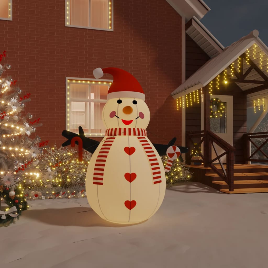 Vidaxl Snowman gonfiabile con LED 250 cm