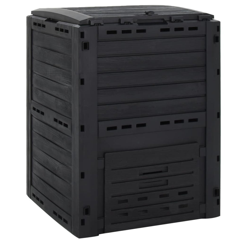 Vidaxl Compost Bin 280 L Polipropene nero