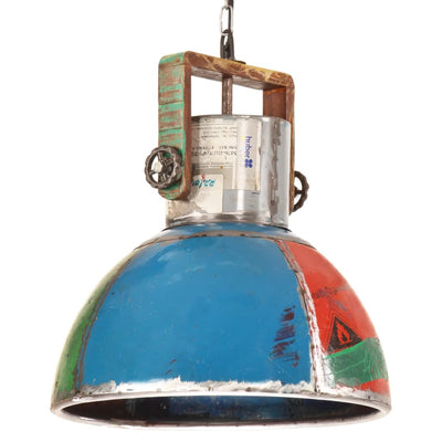 Vidaxx lampada a sospensione industriale rotonda 25 w e27 40 cm multicolore