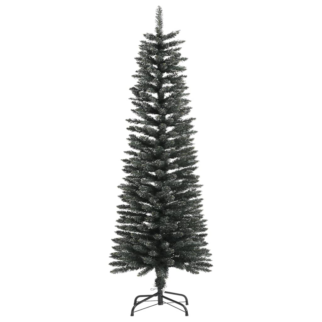Vidaxl kunstkerstboom met standaard smal 120 cm pvc groen