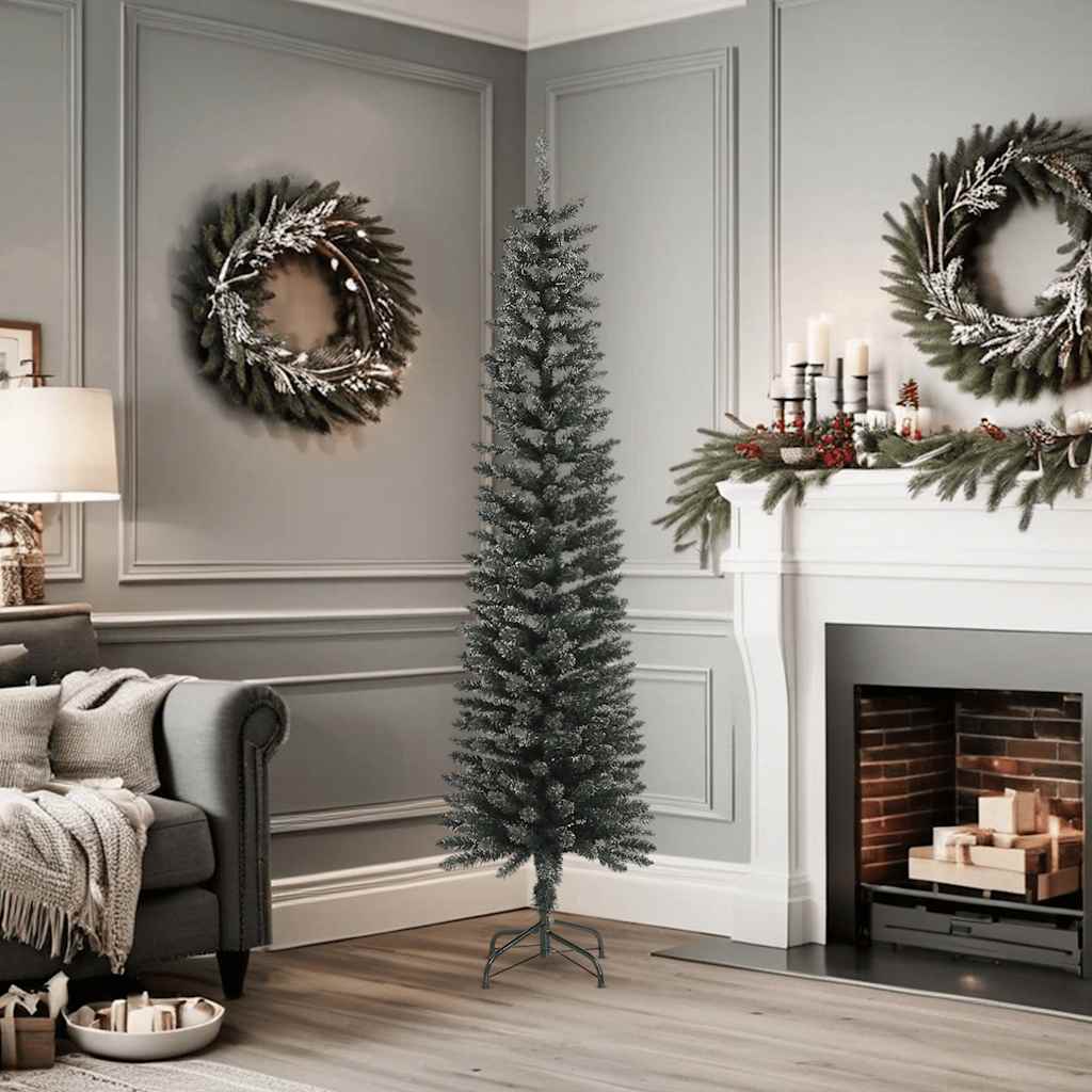 Vidaxl Kunstkerstboom con estrecho estándar de 180 cm PVC Green