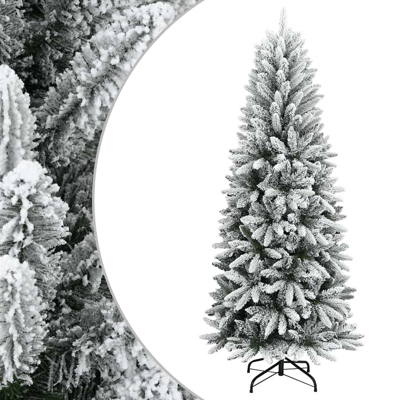Vidaxl Kunstkerstboom con neve 120 cm PVC e PE