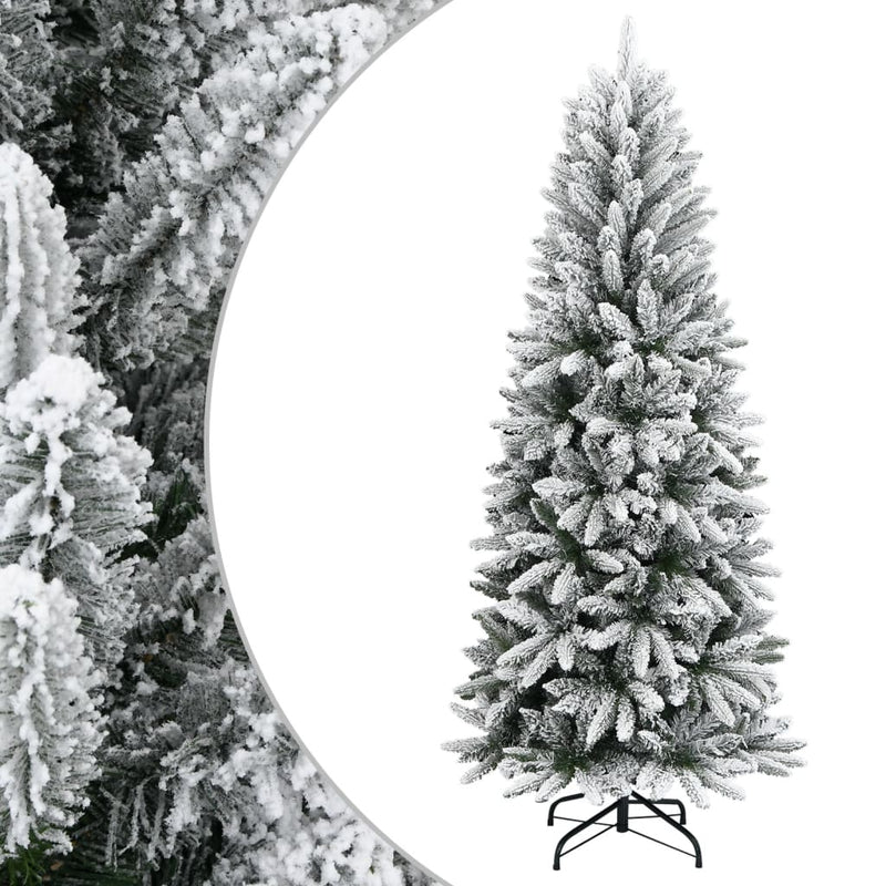 Vidaxl Kunstkerstboom con neve 210 cm PVC e PE
