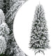 Vidaxl Kunstkerstboom con neve 210 cm PVC e PE