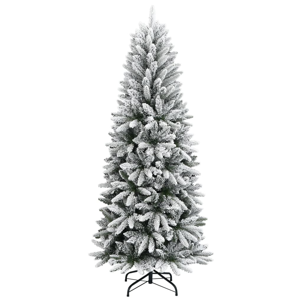 Vidaxl Kunstkerstboom con neve 210 cm PVC e PE