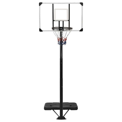Estándar de baloncesto Vidaxl 256-361 cm de policarbonato transparente