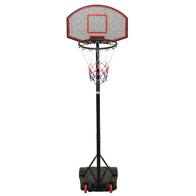 Estándar de baloncesto Vidaxl 216-250 cm de polietileno negro