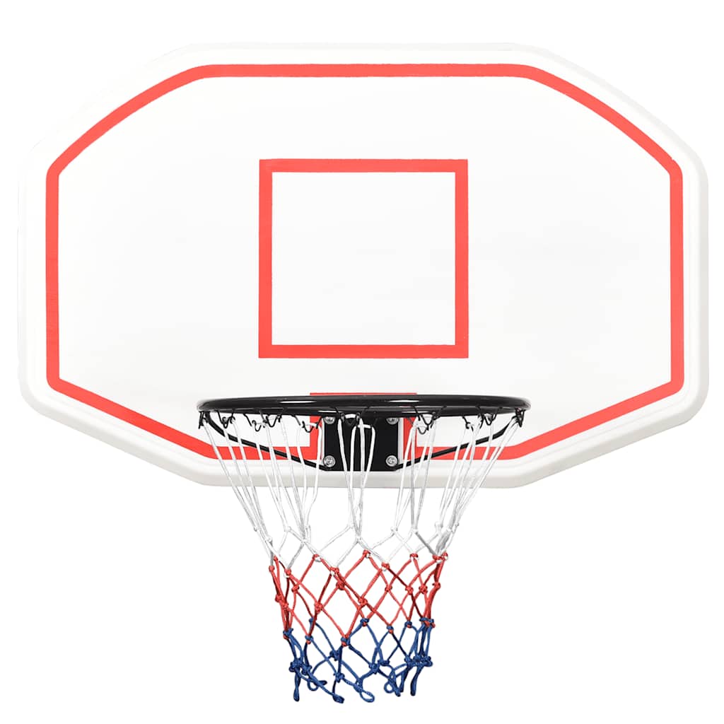 Vidaxl Basketball Board 109x71x3 cm polietilene bianco
