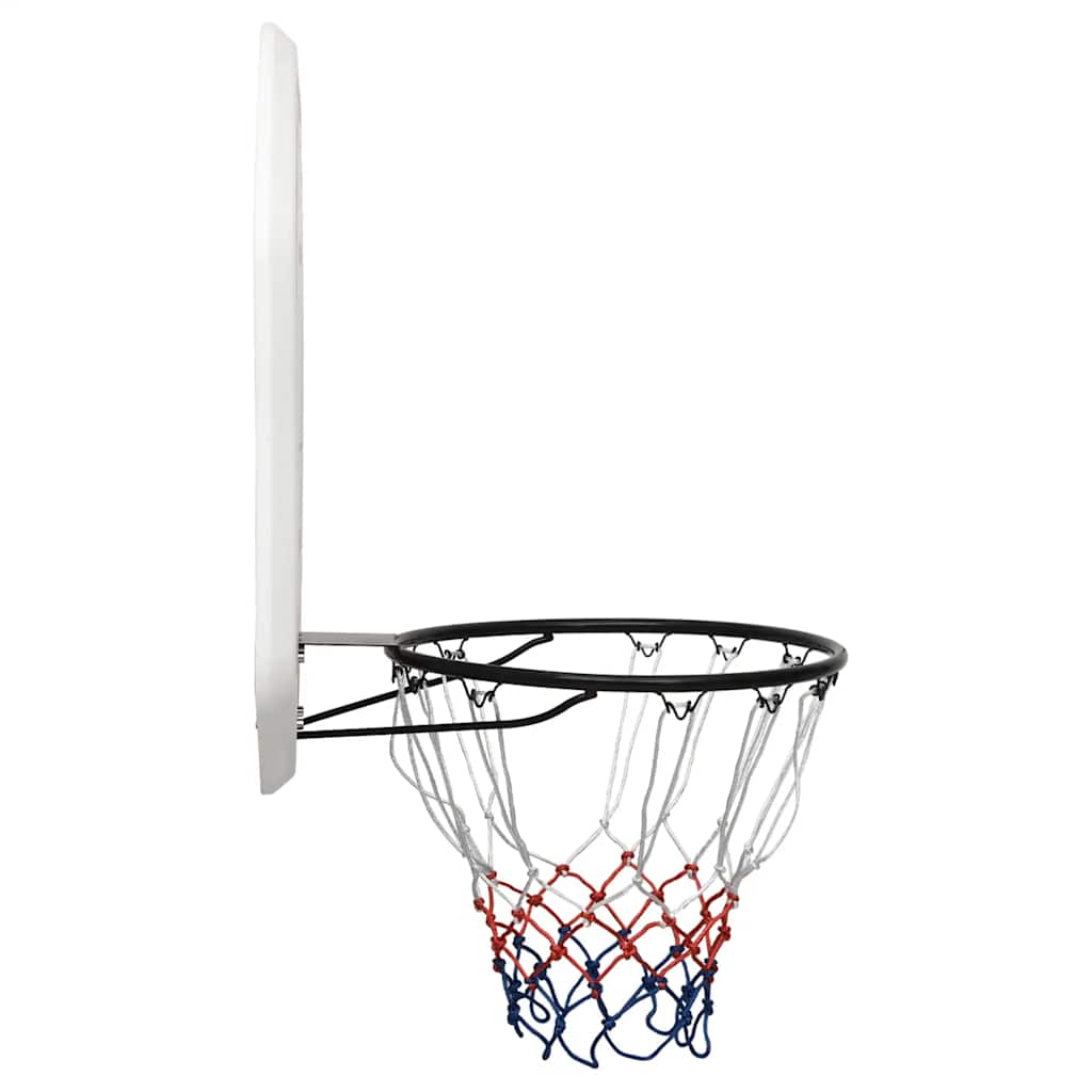 Vidaxl Basketball Board 109x71x3 cm polietilene bianco