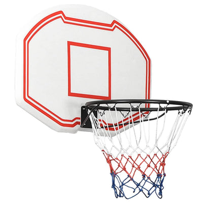 Tablero de baloncesto Vidaxl 90x60x2 cm polietileno blanco