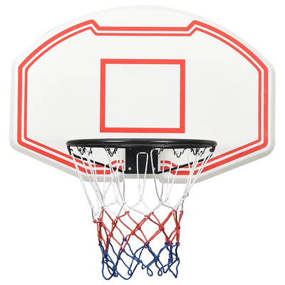 Tablero de baloncesto Vidaxl 90x60x2 cm polietileno blanco