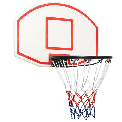 Tablero de baloncesto Vidaxl 71x45x2 cm polietileno blanco