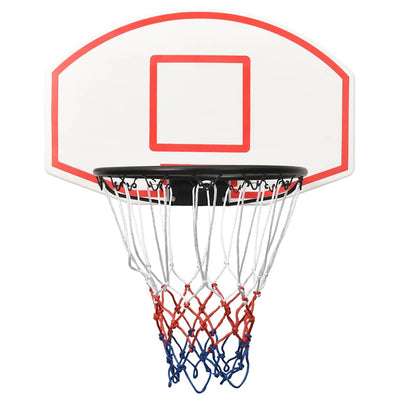 Tablero de baloncesto Vidaxl 71x45x2 cm polietileno blanco