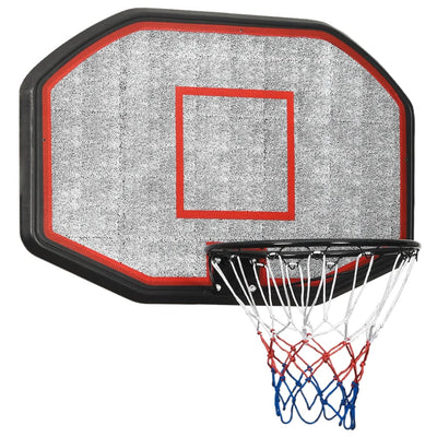 VidaXL Basketbalbord 109x71x3 cm polyetheen zwart