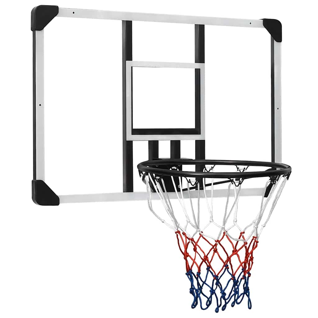 Tablero de baloncesto Vidaxl 90x60x2.5 cm de policarbonato transparente