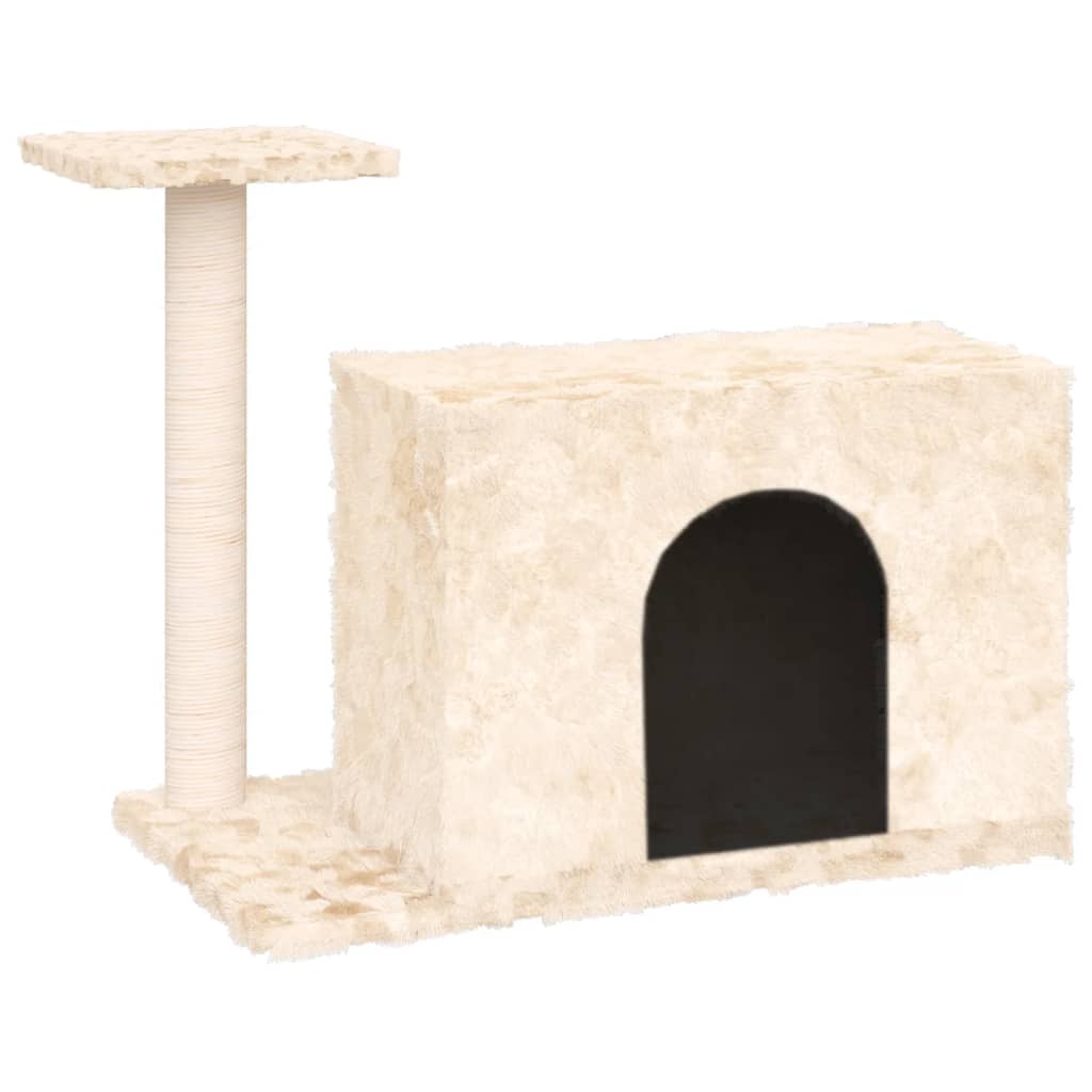 Vidaxl Cat Furniture con Sisal Scratching Post 51 cm Crema