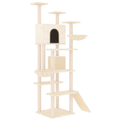 Vidaxl Cat Furniture con graffi di sisal 191 cm crema