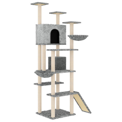 Vidaxl Cat Furniture con graffi di sisal 191 cm grigio chiaro