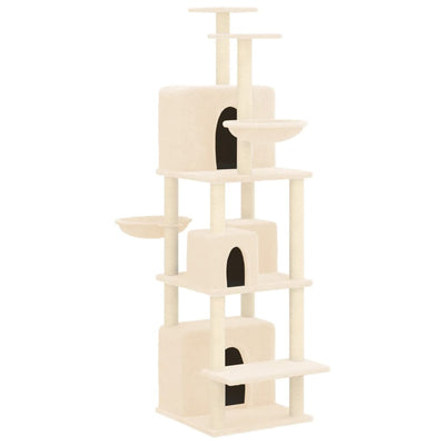 Vidaxl Cat Furniture con graffi di sisal Crema da 180 cm