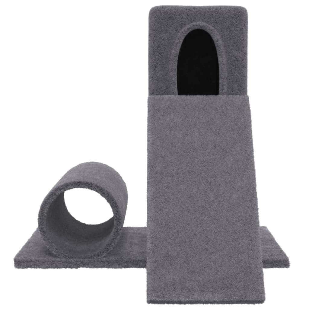 Muebles de gato de Vidaxl con postes de rascado de sisal 59 cm de gris oscuro