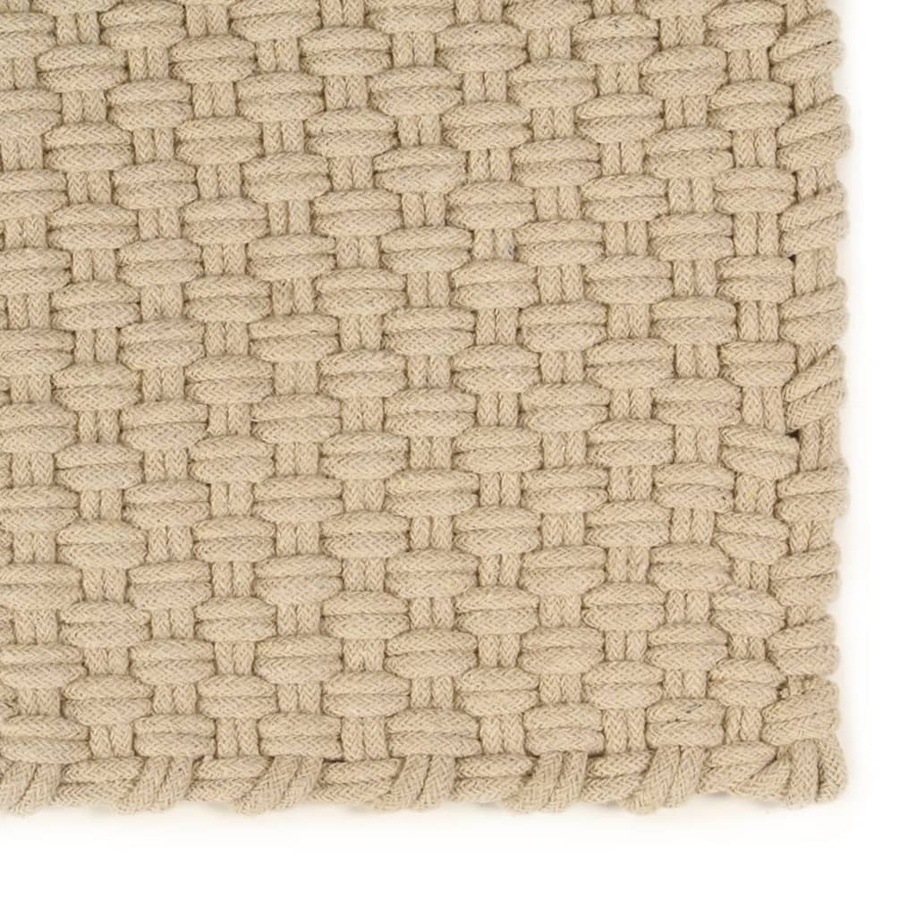 Vidaxl rectangular 160x230 cm Algodón natural