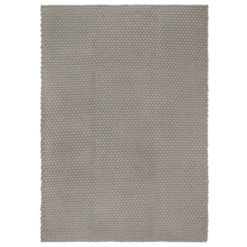 Vidaxl rectangular 160x230 cm de algodón gris