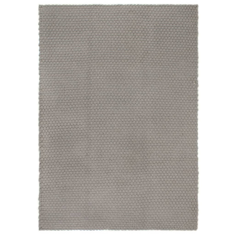 Vidaxl rettangolare 180x250 cm di cotone grigio
