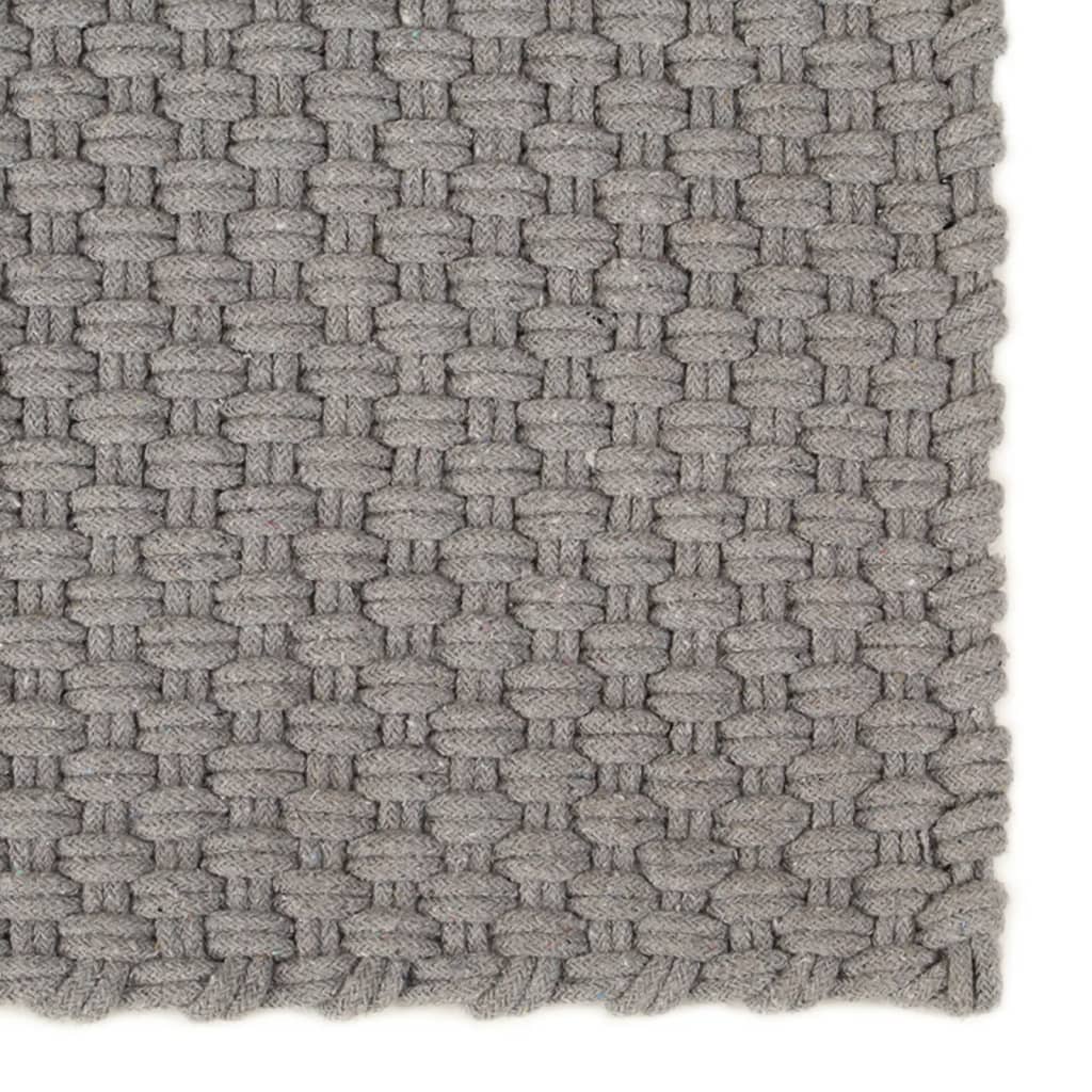 Vidaxl rettangolare 200x300 cm di cotone grigio