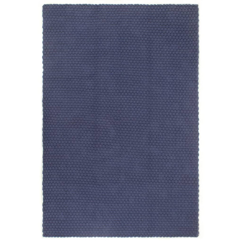 Vidaxl rectangular 120x180 cm Algodón azul marino